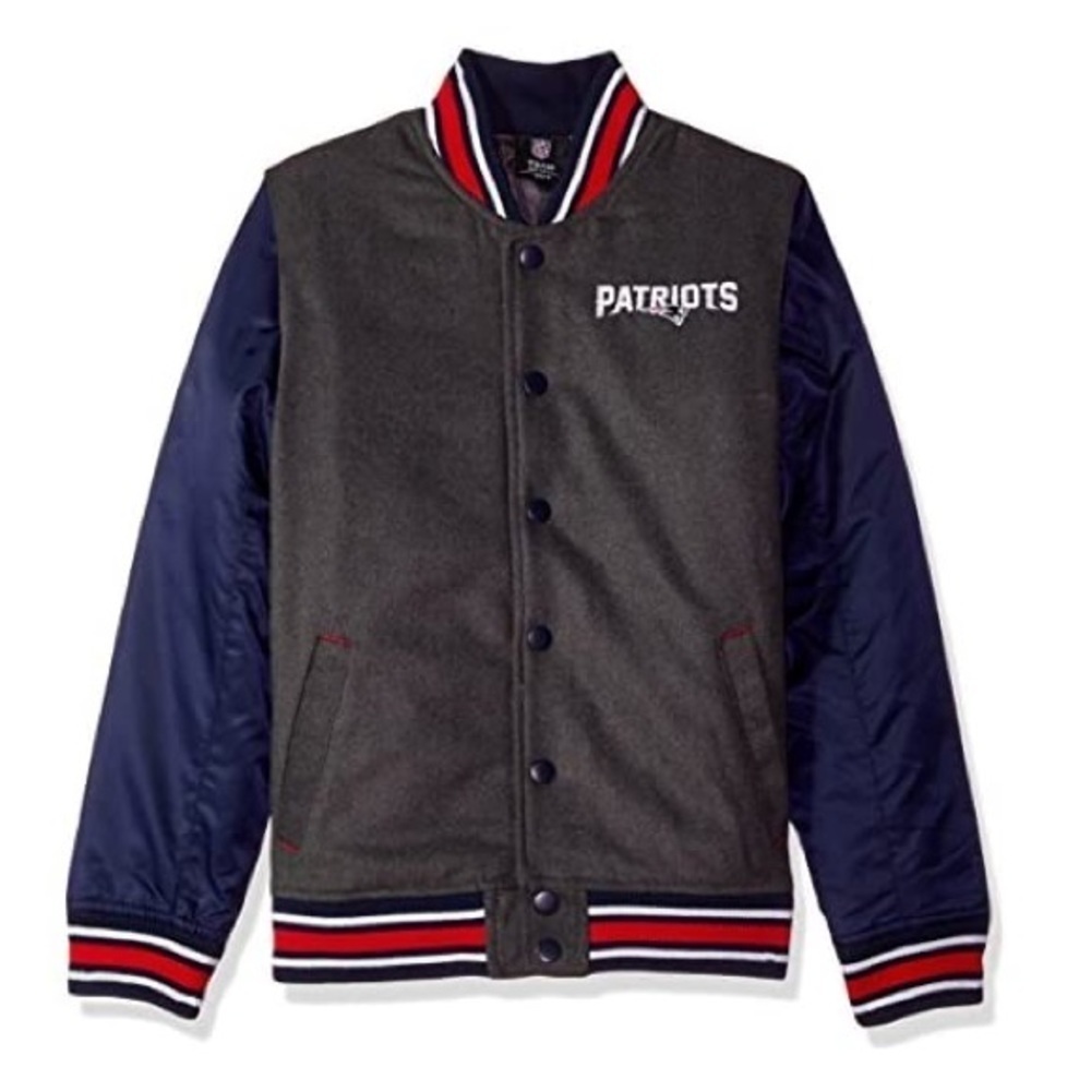 🆕 NFL Youth Boys "Letterman" Varsity Jacket Size S